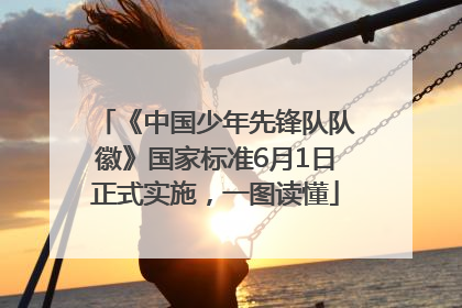 《中国少年先锋队队徽》国家标准6月1日正式实施，一图读懂