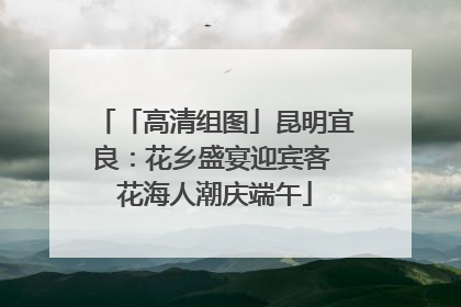 「高清组图」昆明宜良：花乡盛宴迎宾客 花海人潮庆端午