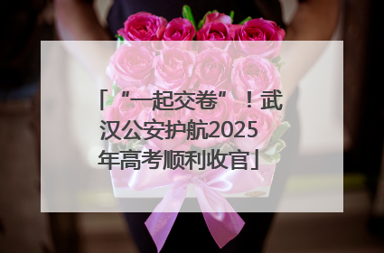 “一起交卷”！武汉公安护航2025年高考顺利收官