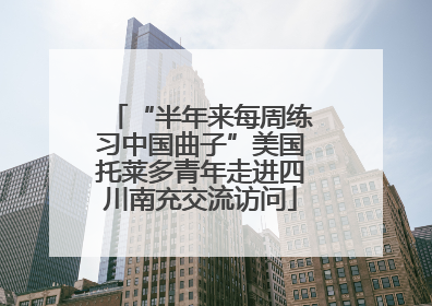 “半年来每周练习中国曲子”美国托莱多青年走进四川南充交流访问