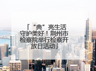 “典”亮生活 守护美好！荆州市检察院举行检察开放日活动