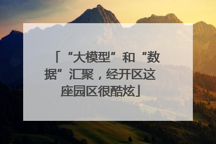 “大模型”和“数据”汇聚，经开区这座园区很酷炫