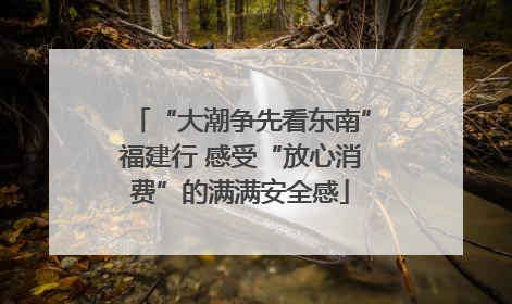 “大潮争先看东南”福建行 感受“放心消费”的满满安全感