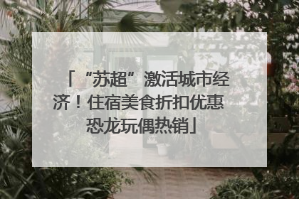 “苏超”激活城市经济！住宿美食折扣优惠 恐龙玩偶热销