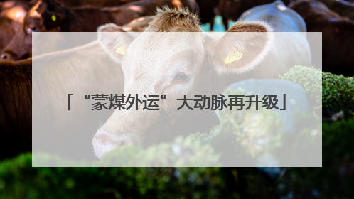 “蒙煤外运”大动脉再升级