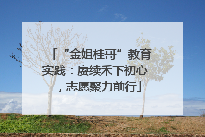 “金姐桂哥”教育实践：赓续禾下初心，志愿聚力前行