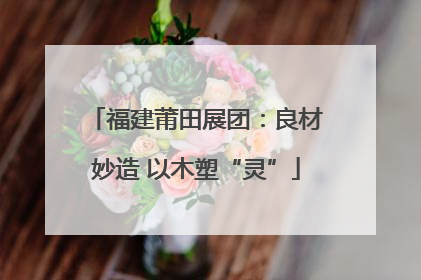 福建莆田展团：良材妙造 以木塑“灵”