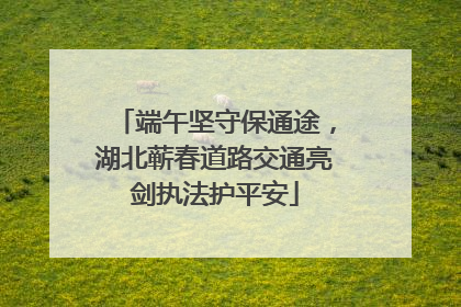 端午坚守保通途，湖北蕲春道路交通亮剑执法护平安
