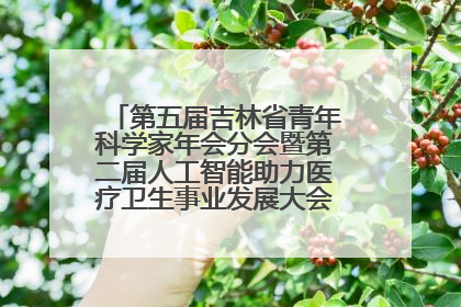 第五届吉林省青年科学家年会分会暨第二届人工智能助力医疗卫生事业发展大会在长春召开