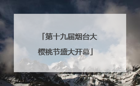 第十九届烟台大樱桃节盛大开幕