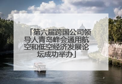 第六届跨国公司领导人青岛峰会通用航空和低空经济发展论坛成功举办