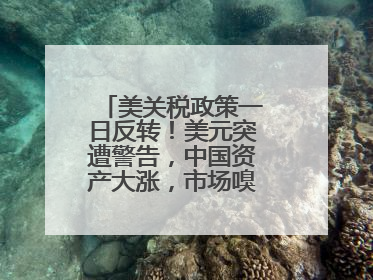 美关税政策一日反转！美元突遭警告，中国资产大涨，市场嗅到危险气息→
