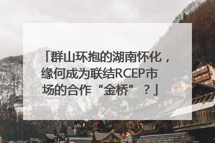 群山环抱的湖南怀化，缘何成为联结RCEP市场的合作“金桥”？