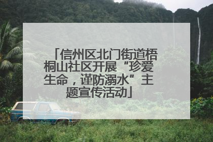 信州区北门街道梧桐山社区开展“珍爱生命，谨防溺水”主题宣传活动