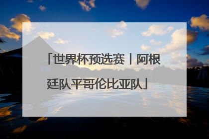 世界杯预选赛丨阿根廷队平哥伦比亚队