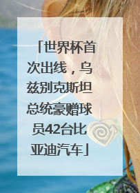 世界杯首次出线，乌兹别克斯坦总统豪赠球员42台比亚迪汽车