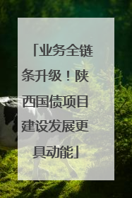 业务全链条升级！陕西国债项目建设发展更具动能