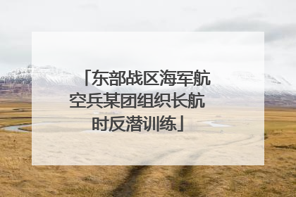 东部战区海军航空兵某团组织长航时反潜训练