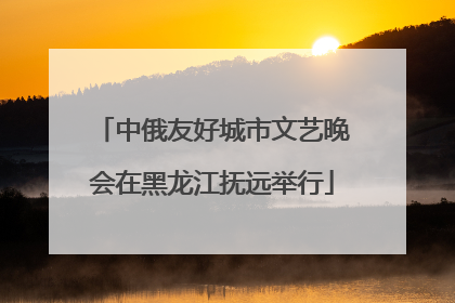 中俄友好城市文艺晚会在黑龙江抚远举行