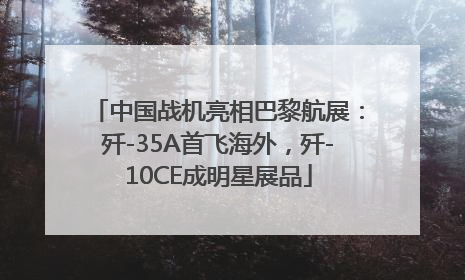 中国战机亮相巴黎航展：歼-35A首飞海外，歼-10CE成明星展品