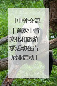 中外交流｜首次中肯文化和旅游季活动在肯尼亚启动