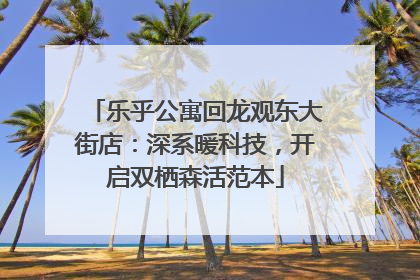 乐乎公寓回龙观东大街店：深系暖科技，开启双栖森活范本