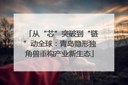 从“芯”突破到“链”动全球：青岛隐形独角兽重构产业新生态