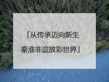 从传承迈向新生 秦淮非遗放彩世界