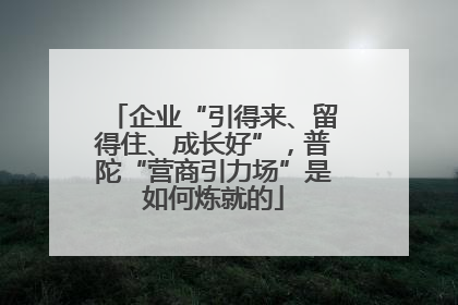 企业“引得来、留得住、成长好”，普陀“营商引力场”是如何炼就的