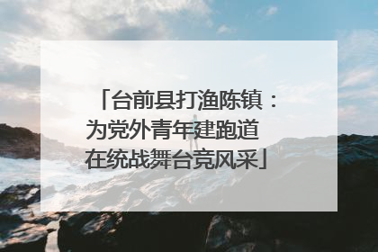 台前县打渔陈镇：为党外青年建跑道 在统战舞台竞风采