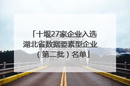 十堰27家企业入选湖北省数据要素型企业（第二批）名单