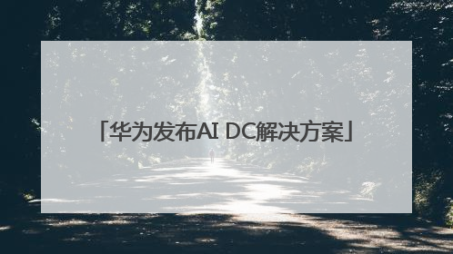 华为发布AI DC解决方案