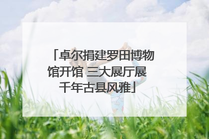 卓尔捐建罗田博物馆开馆 三大展厅展千年古县风雅