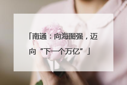 南通：向海图强，迈向“下一个万亿”