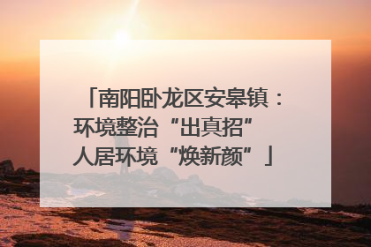 南阳卧龙区安皋镇：环境整治“出真招” 人居环境“焕新颜”