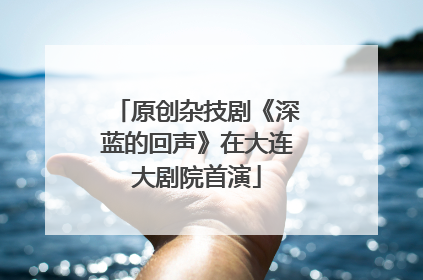 原创杂技剧《深蓝的回声》在大连大剧院首演
