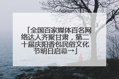 全国百家媒体百名网络达人齐聚甘肃，第二十届庆阳香包民俗文化节明日启幕→