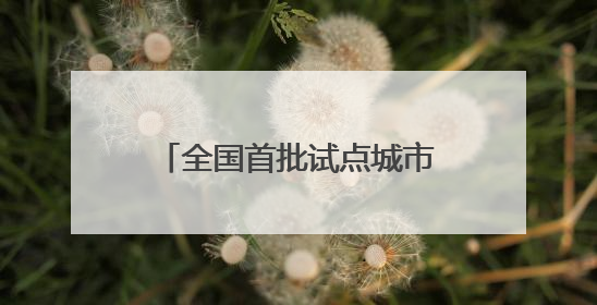 全国首批试点城市，福建一地入选