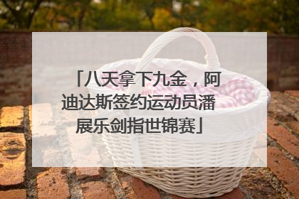八天拿下九金，阿迪达斯签约运动员潘展乐剑指世锦赛