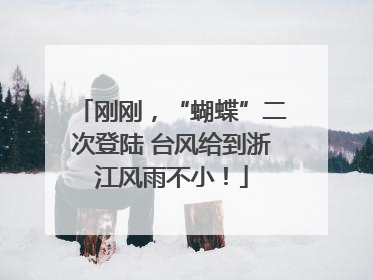 刚刚，“蝴蝶”二次登陆 台风给到浙江风雨不小！