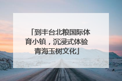 到丰台北粮国际体育小镇，沉浸式体验青海玉树文化