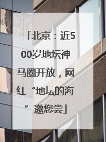 北京：近500岁地坛神马圈开放，网红“地坛的海”邀您尝