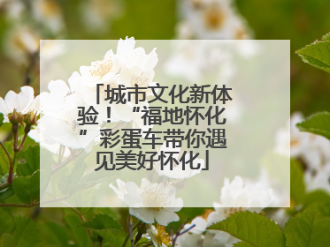 城市文化新体验！“福地怀化”彩蛋车带你遇见美好怀化