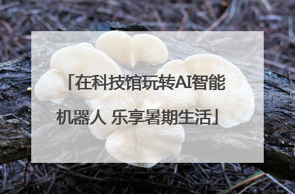 在科技馆玩转AI智能机器人 乐享暑期生活