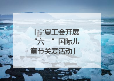 宁夏工会开展“六一”国际儿童节关爱活动