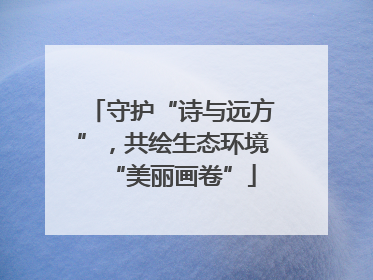 守护“诗与远方”，共绘生态环境“美丽画卷”