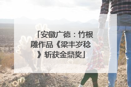 安徽广德：竹根雕作品《梁丰岁稔》斩获金鼎奖