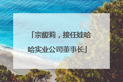 宗馥莉，接任娃哈哈实业公司董事长