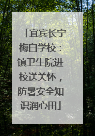 宜宾长宁梅白学校：镇卫生院进校送关怀，防暑安全知识润心田