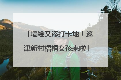 墙绘又添打卡地！巡津新村梧桐女孩来啦